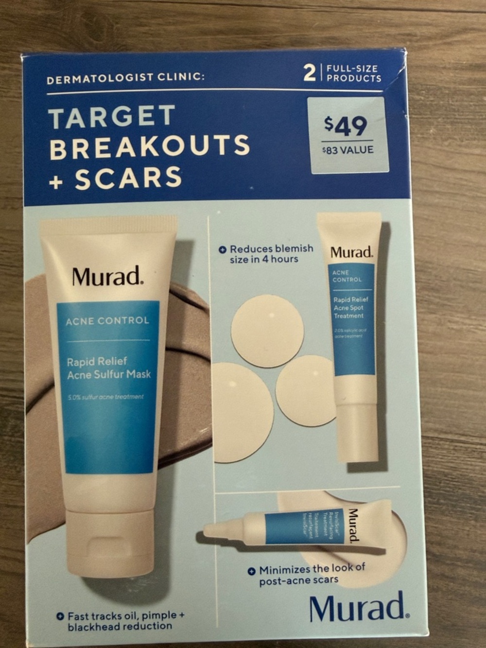 Murad Acne Control Kit with Blue and White Packaging